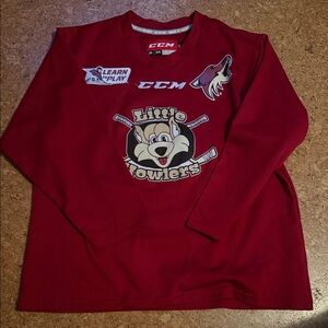 CCM hockey youth Red Little Howlers Long Sleeve Jersey